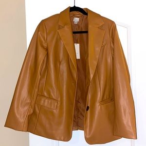 New, oversized, leather blazer